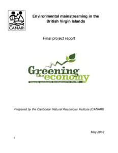 Environmental mainstreaming in the British Virgin Islands