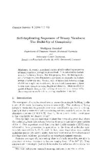 Self-Replicating Sequences of Binary Numbers: The Build-Up of Complexity
