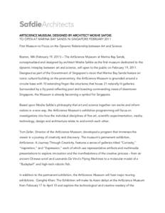 Microsoft Word - ArtScience Museum Press Release.doc