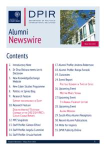 Alumni  Newswire Hilary Term 2015