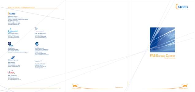 FABEC  POINTS OF CONTACT – COMMUNICATION CELL FABEC FAB Europe Central