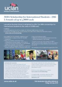 UCL1193 MBA Scholarship for International Students Fact sheet & Application Form V2_Layout 1