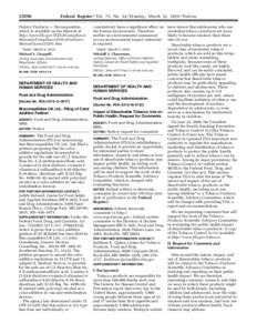 Food and Drug Administration / Tobacco in the United States / Tobacco / Smoking / Dissolvable tobacco / Family Smoking Prevention and Tobacco Control Act / Tobacco Products Scientific Advisory Committee / Center for Tobacco Products / Cigarette / Medicine / Health / Tobacco control