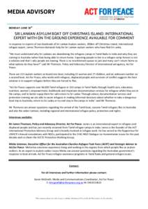 Population / Refugee / Right of asylum / Sri Lankan diaspora / Human geography / Jesuit Refugee Service / Refugee camp / Human migration / Demography / Forced migration