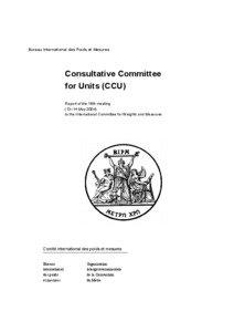 Bureau International des Poids et Mesures  Consultative Committee