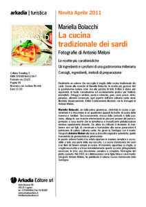 La cucina tradizionaLe dei sardi  lenaria arkadia | turistica