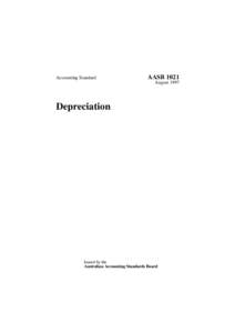 Generally Accepted Accounting Principles / Depreciation / Finance lease / Australian Accounting Standards Board / International Financial Reporting Standards / Asset / Fixed asset / Valuation / Liability / Finance / Accountancy / Business