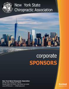 New York State Chiropractic Association corporate SPONSORS