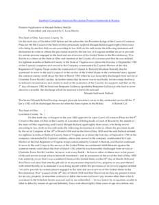 Southern Campaign American Revolution Pension Statements & Rosters Pension Application of Micajah Ballard S44326 Transcribed and annotated by C. Leon Harris The State of Ohio Lawrence County Ss On the sixth day of Decmbe