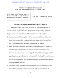 Microsoft Word - Draft stip re contempt FINAL.docx
