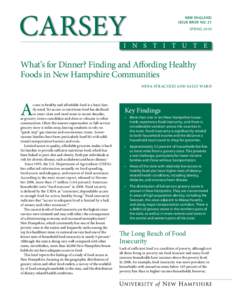CarSey  New eNglaNd Policy Brief