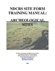 NDCRS Archeological Site Form Manual