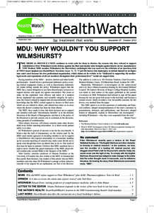 HEALTHWATCH NEWSLETTER Oct2012- 87 for website:Layout 1  a c c e s s o u r