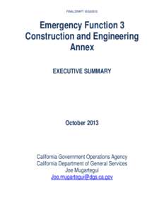 Microsoft Word - EF  3 Construction and Engineering Annex Executive Summary[removed]