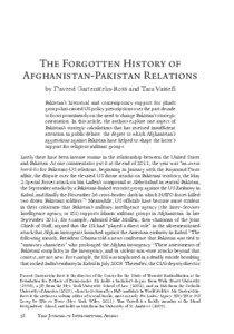The Forgotten History of Afghanistan-Pakistan Relations by Daveed Gartenstein-Ross and Tara Vassefi