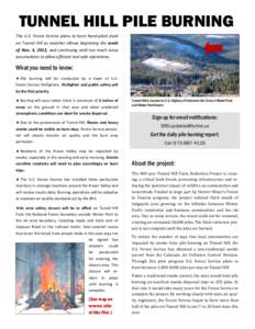 Wildfire / Tunnel / United States Forest Service / Civil engineering / Deep foundation / Forestry / Systems ecology / Controlled burn / Ecological succession / Fire / Occupational safety and health