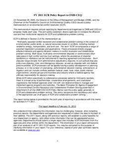National Environmental Policy Act / Council on Environmental Quality / Law / Government / Sociology / US Institute for Environmental Conflict Resolution / Dispute resolution / Alternative dispute resolution / Mediation