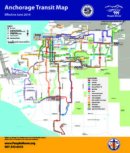 Anchorage Transit Map Effective June 2014 Government Hill Hollywoo