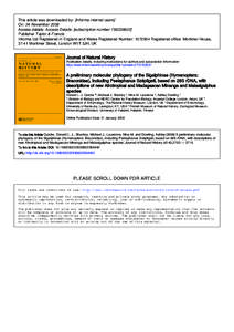 This article was downloaded by: [informa internal users] On: 24 November 2008 Access details: Access Details: [subscription numberPublisher Taylor & Francis Informa Ltd Registered in England and Wales Registe