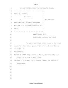 Skinner v. Switzer / Ruth Bader Ginsburg / John Roberts / Samuel Alito / Supreme Court of the United States / United States courts of appeals / United States federal courts