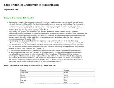 Cranberries in the United States