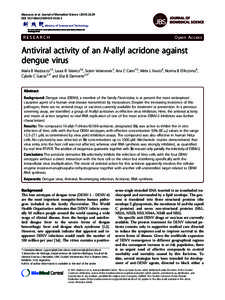 Antiviral activity of an N-allyl acridone against dengue virus