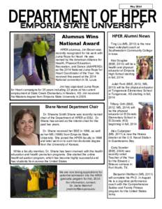 Emporia State University / American Alliance for Health /  Physical Education /  Recreation and Dance / William Leiss / Health education / American Association of State Colleges and Universities / North Central Association of Colleges and Schools / Kansas