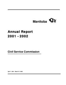 Manitoba Annual Report[removed]Civil Service Commission