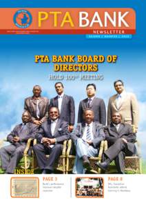 PTA Bank newsletter the eastern and southern african trade and development bank