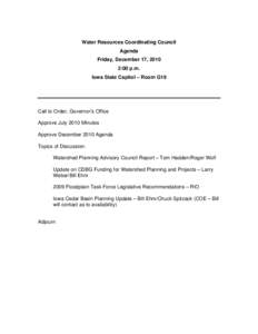 Hydrology / Flood control / Floodplain / Geomorphology / Flood / United States Army Corps of Engineers / Stormwater / Iowa Department of Natural Resources / Water / Earth / Meteorology