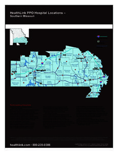 HealthLink PPO Hospital Locations – Southern Missouri 55  Interstate Highway