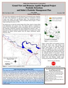 Organochlorides / Boise metropolitan area / Pesticides / Soil contamination / Atrazine / Bruneau /  Idaho / Dicamba / Southwestern Idaho / Owyhee County /  Idaho / Geography of the United States / Idaho / Herbicides