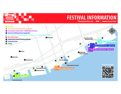 FESTIVAL INFORMATION  TOwaterfrontfest.com • #RWF • Summer Starts Here! Jarvis St.