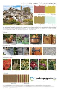 TRADITIONAL:  CRAFTSMAN LANDSCAPE DESIGN Baked Terra Cotta