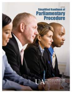 MP350  Simplified Handbook of Parliamentary Procedure