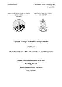 Eighteenth Meeting of the GEBCO Guiding Committee