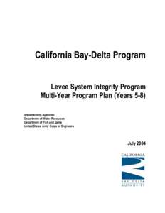 Levee System Integrity Multi-Year Program Plan Years 5-8