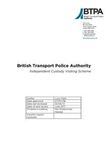 BRITISH TRANSPORT POLICE AUTHORITY