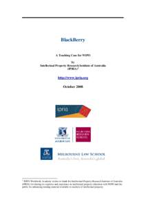 Case study 2 BlackBerry Case