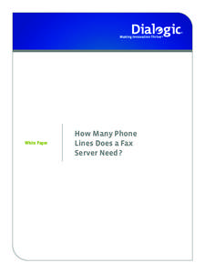 Small Logo  White Paper How Many Phone Lines Does a Fax