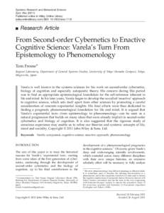 Systems Research and Behavioral Science Syst. Res[removed]Published online in Wiley Online Library (wileyonlinelibrary.com) DOI: [removed]sres.1116  ■ Research Article