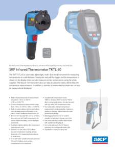 D:S = 50:1  e = 0,1–1,0 An infrared thermometer that’s an essential tool for every technician