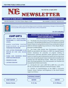 NE News letter April. Issue