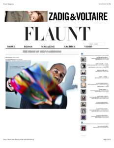 Flaunt Magazine:31 PM SEARCH FLAUNT