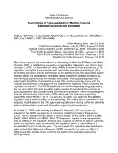 Fuels / United States administrative law / Biofuels / Sustainable transport / Low-carbon fuel standard / Biodiesel / California Air Resources Board / GTAP / Rulemaking / Environment / Energy / Sustainability