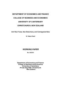 Dickey–Fuller test / Cointegration / Phillips–Perron test / Unit root test / Breusch–Godfrey test / Distributed lag / Unit root / Autocorrelation / Autoregressive conditional heteroskedasticity / Statistics / Time series analysis / Statistical tests