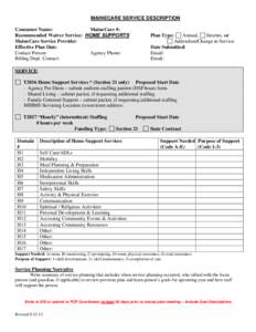 OACPDS Personal Plan Face Sheet