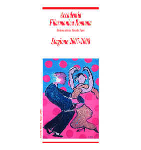 Accademia Filarmonica Romana Direttore artistico Marcello Panni Isabella Ducrot, Tango (2003)