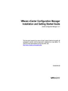 vCenter Configuration Manager Installation and Getting Started Guide