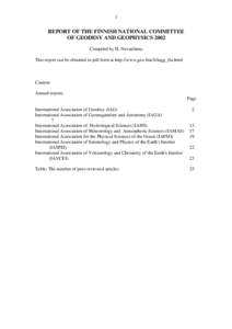 Cartography / Regional Reference Frame Sub-Commission for Europe / Global Positioning System / Satellite geodesy / EUREF Permanent Network / Levelling / University of Oulu / GPS navigation device / Finland / Geodesy / Technology / Measurement